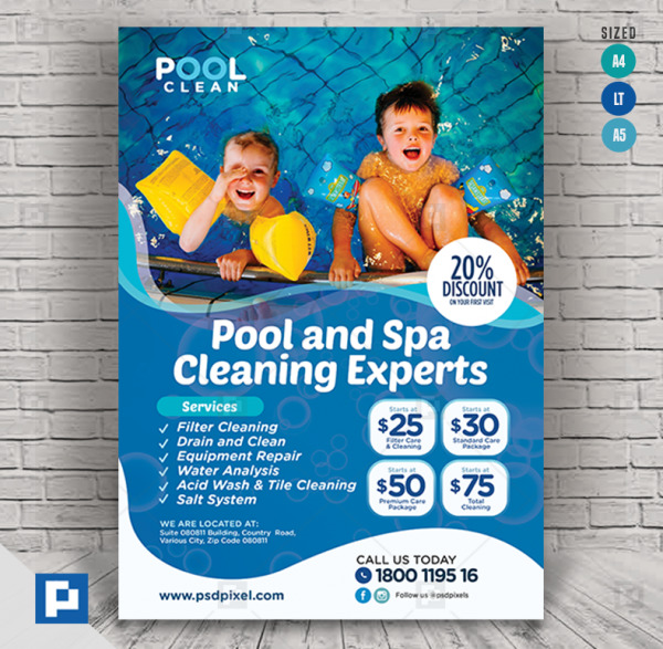Pool Maintenance Flyer