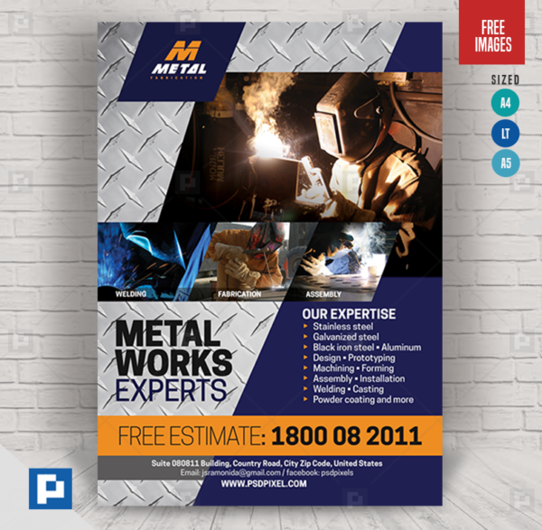Steel Works and Fabrication Flyer