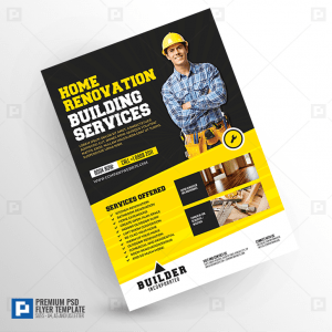 Construction Company Services Flyer