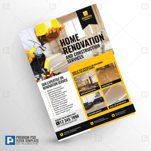 Construction Services promotional Flyer
