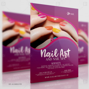 Nail Art and Spa Flyer - PSDPixel