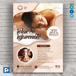 Spa and Wellness Services Flyer