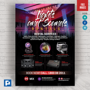 Sound and Lights Rental Promo Flyer