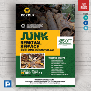 Junk and Trash Removal Flyer