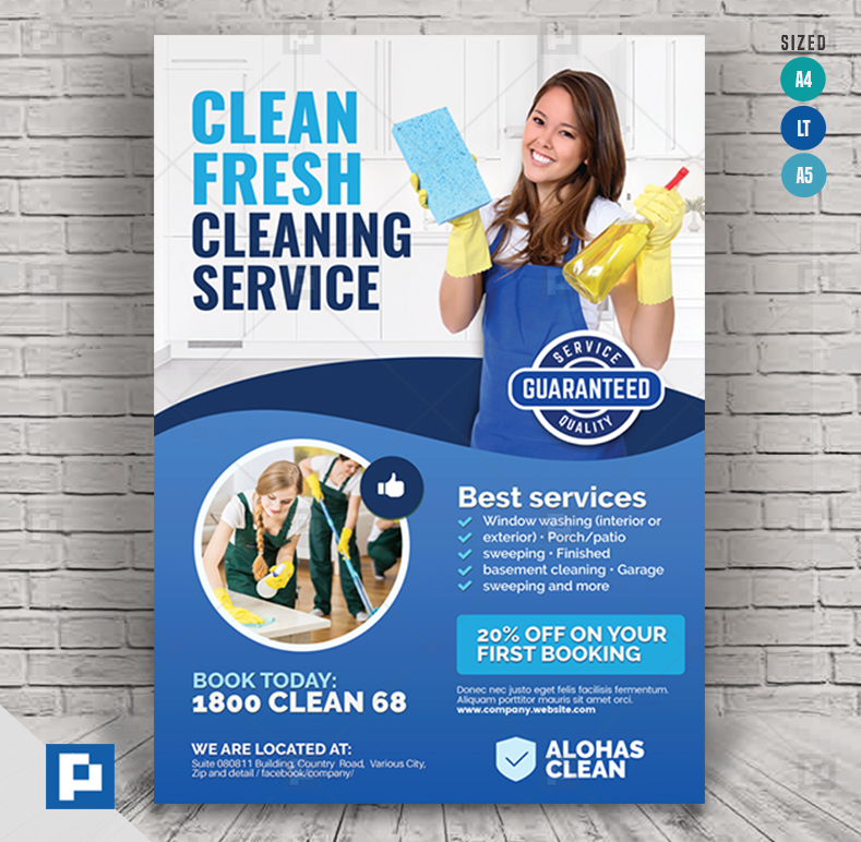 Commercial Cleaning Services Flyers