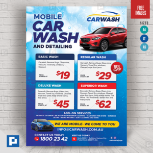 Mobile Car Wash Flyer