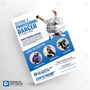 Dance Class And Studio Flyer