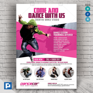 Dance Studio Flyer - PSDPixel
