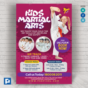 Martial Arts Class Flyer