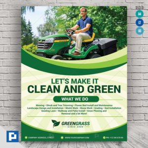 Mowing services flyer