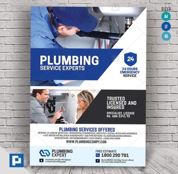 Plumbing Service Company Flyer
