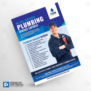 Plumbing Services Promotional Flyer - PSDPixel