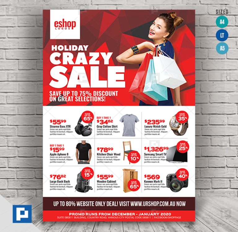 Product Sale and Promotional Sales Flyer PSDPixel