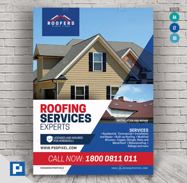 Roofing Experts Promotional Flyer