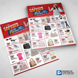 Premium PSD  Kids clothes store flyer design template