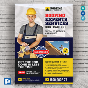 Roofing Installation and Repair Contractor Flyer