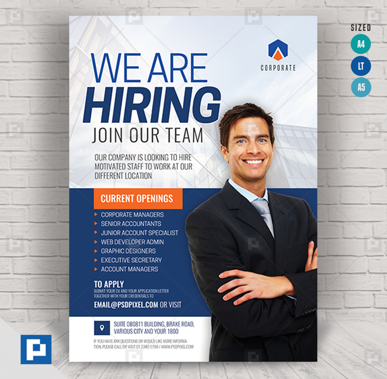 Corporate Job Vacancy Flyer
