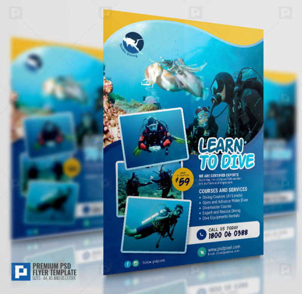 Scuba Diving Class Flyer