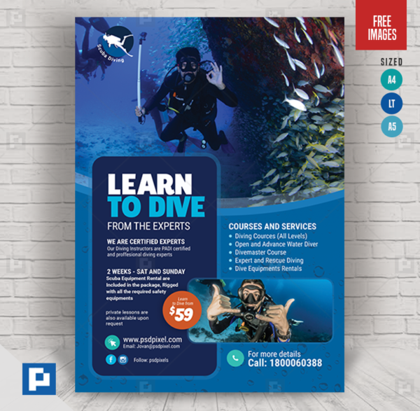 Scuba Diving Program Flyer