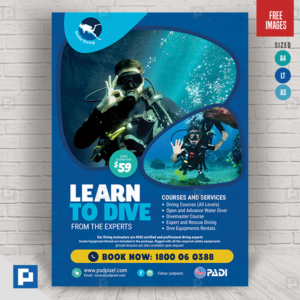 Scuba Diving School Flyer