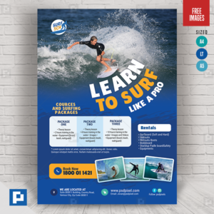 Surfing Class Flyer