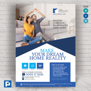 Lending and Mortgage Company Flyer - PSDPixel