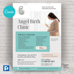Birth Center and Birth Clinic Canva Flyer,