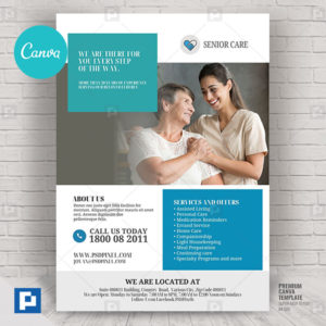 Home Care for Senior Canva Flyer