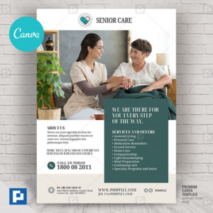 Senior Care Program Canva Flyer