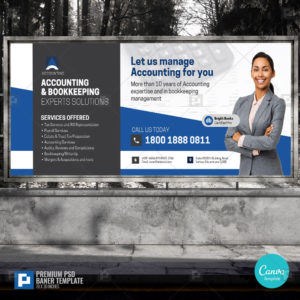 Accounting Company Services Canva Banner